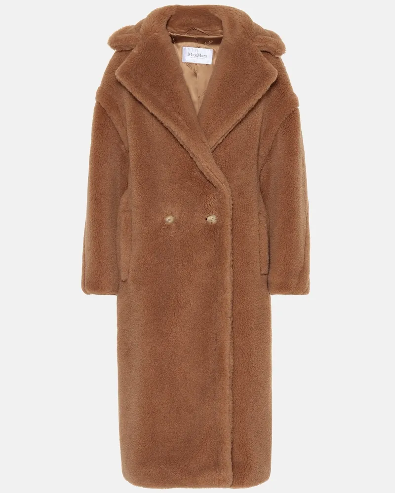 Max Mara Cappotto Teddy Bear Icon in cammello e seta Marrone