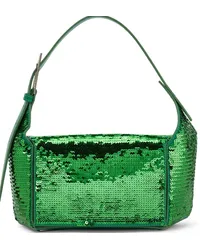 ATTICO Borsa a spalla 7/7 in pelle Verde