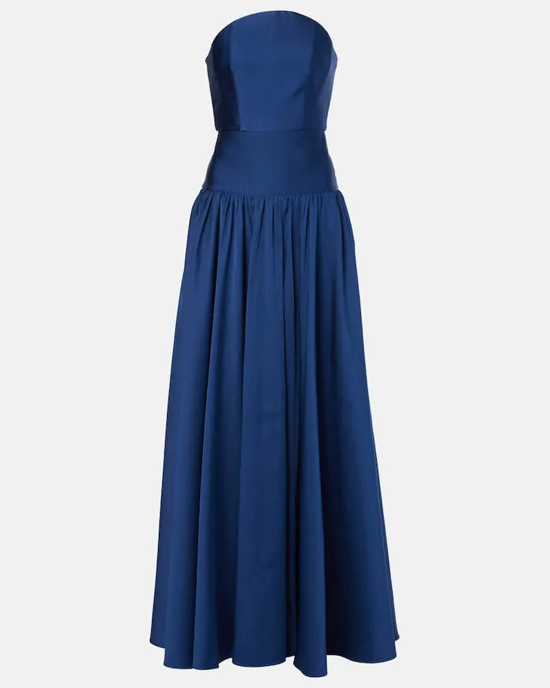 Roland Mouret Abito lungo in taffetÃ Blu