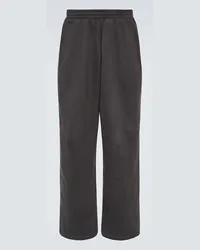 Balenciaga Pantaloni sportivi Baggy in cotone Nero