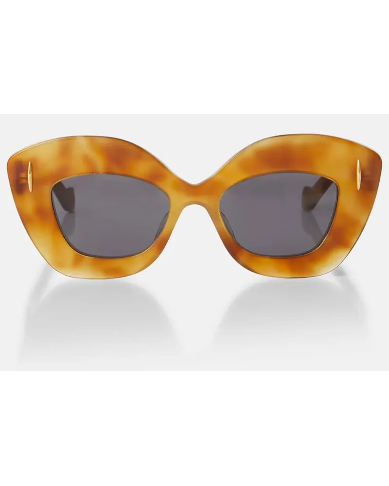 Loewe Occhiali da sole cat-eye Retro Screen Giallo