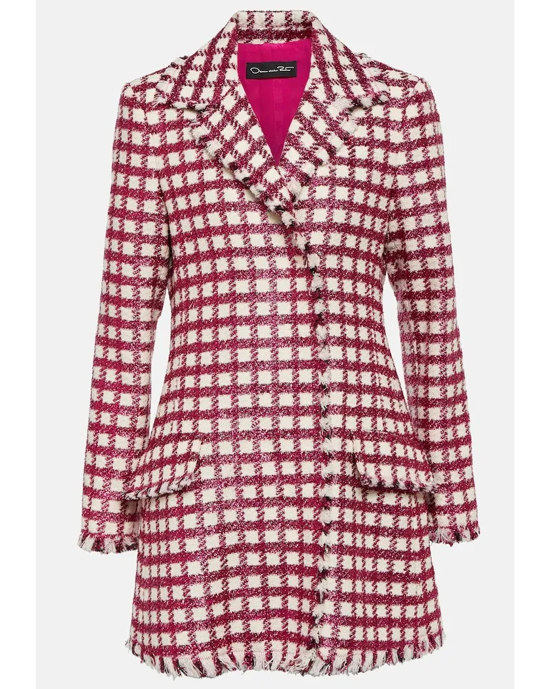 Oscar de la Renta Miniabito in tweed di misto lana Multicolore