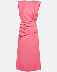 Dorothee Schumacher Abito midi in misto cotone Rosa