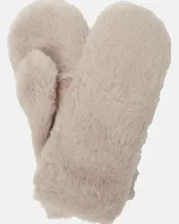 Max Mara Muffole Ombrato in alpaca, lana vergine e seta Beige