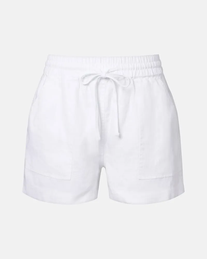 Velvet Shorts Sutton in lino Bianco