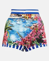 Dolce & Gabbana Shorts Portofino in cotone con stampa Multicolore