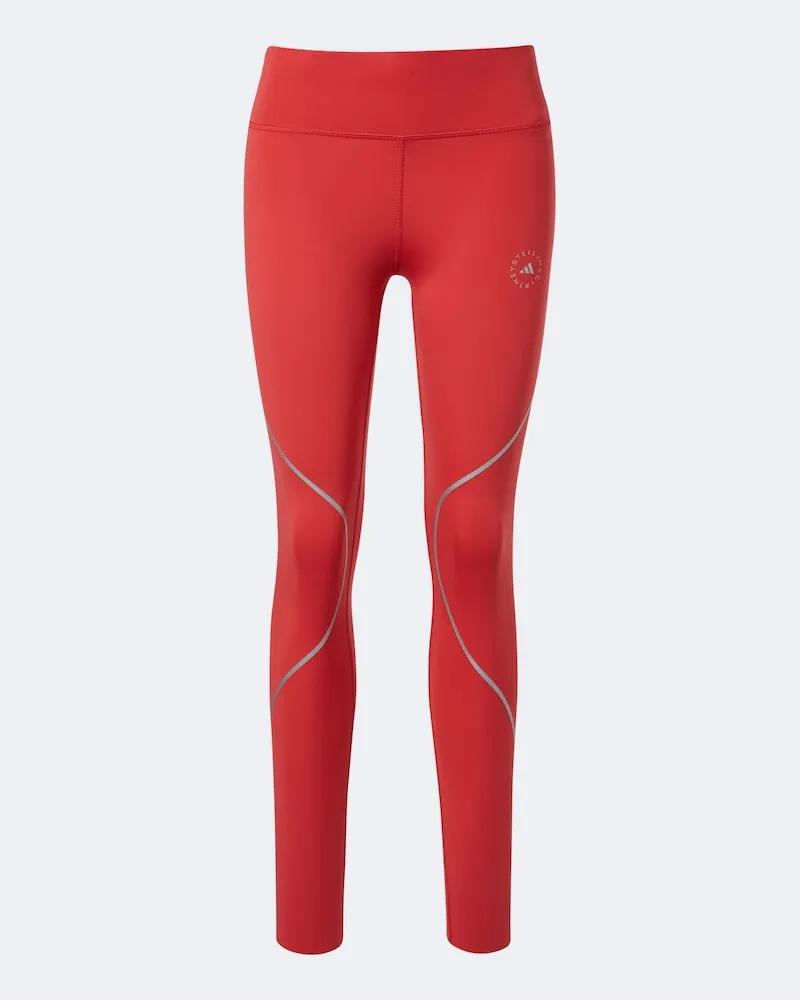 adidas Leggings in jersey con logo Rosso