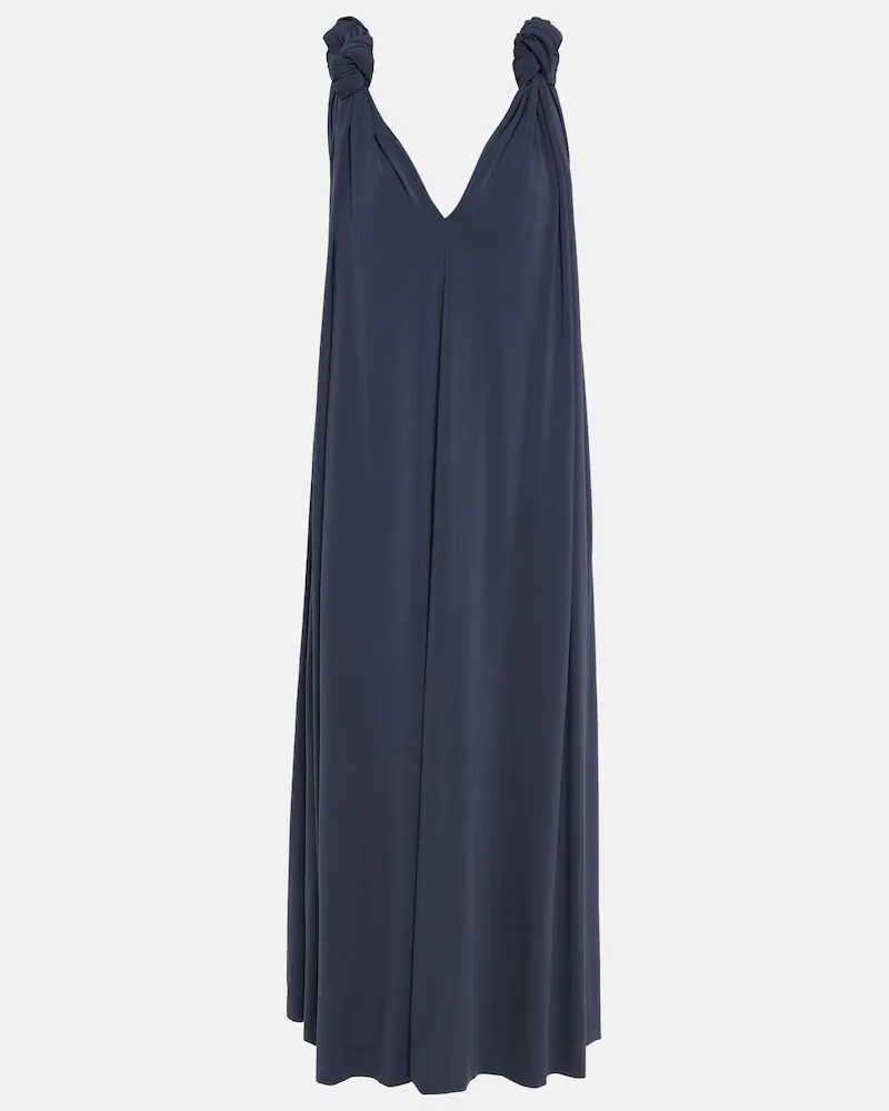 Jil Sander Abito lungo in jersey Blu