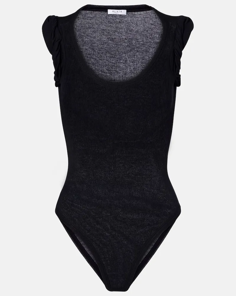 Alaïa AlaÃ¯a Body a coste Nero