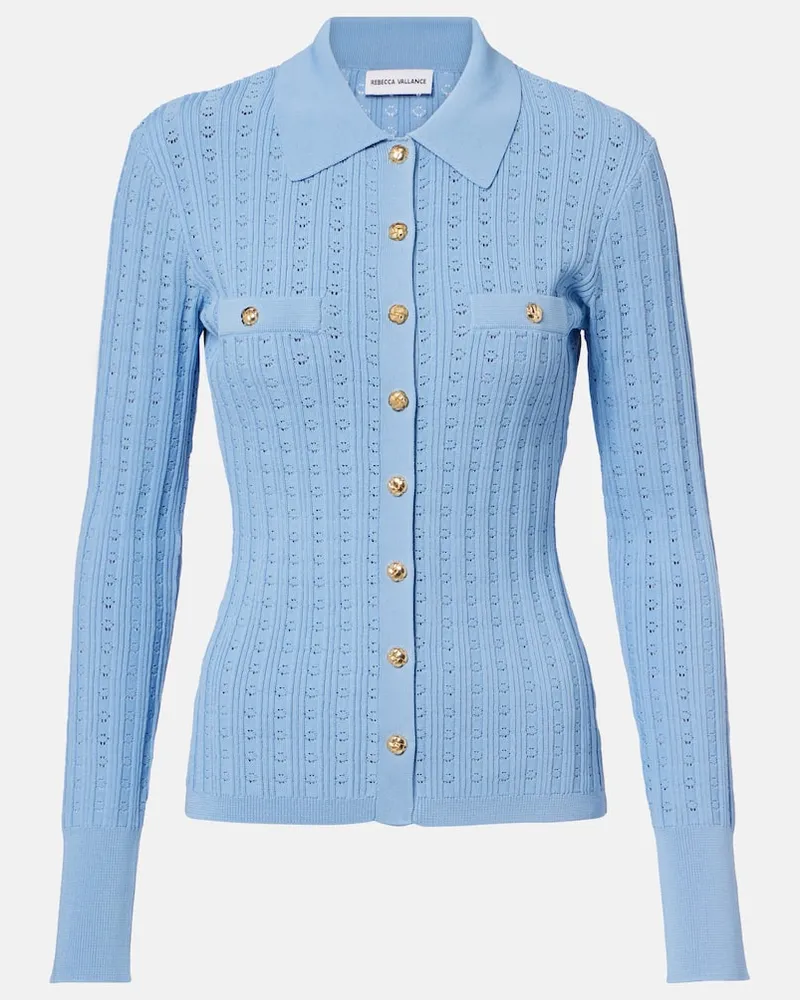 Rebecca Vallance Top Natalie in maglia Blu