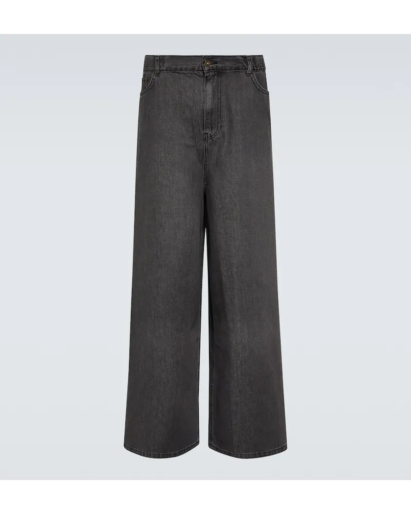FRANKIE Shop Jeans a gamba larga Sasha Grigio