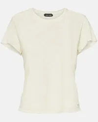 Tom Ford T-shirt in jersey di cotone Bianco