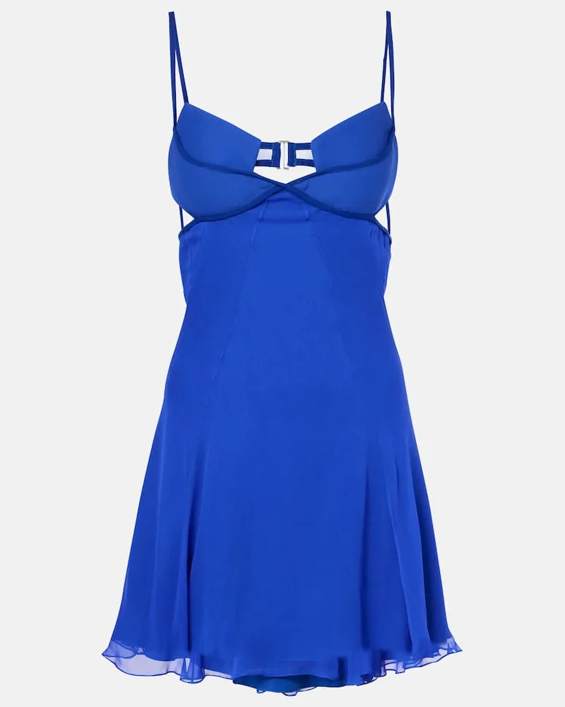 Nensi Dojaka Abito corto in seta Blu