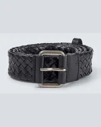 Saint Laurent Cintura in pelle Nero