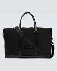 Tom Ford Borsa da viaggio in canvas tecnico Nero