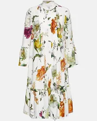 Erdem Abito midi Winford con stampa Multicolore