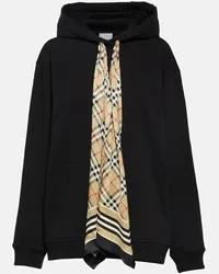 Burberry Felpa in cotone con cappuccio Nero