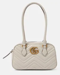 Gucci Borsa a spalla GG Marmont Small in pelle Bianco