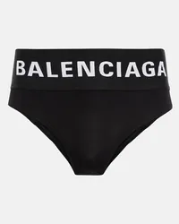 Balenciaga Slip in jersey di cotone Nero