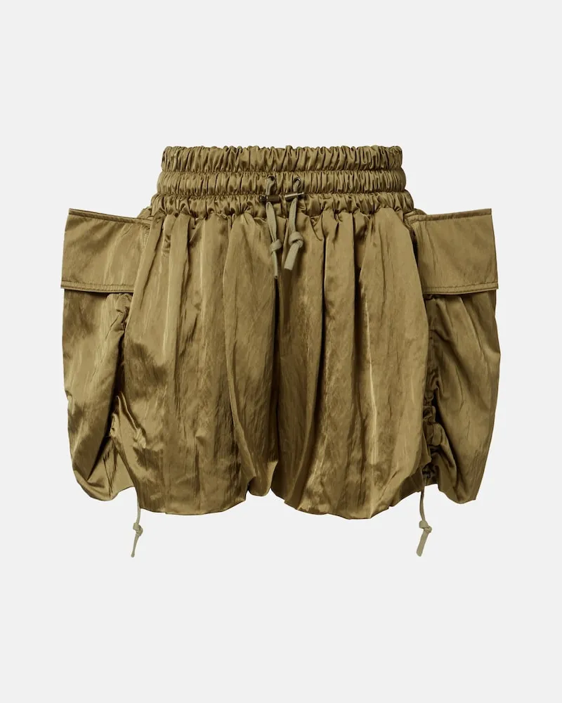 Balmain Pantaloncini cargo in twill Verde
