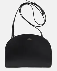 A.P.C. Clutch Demi-Lune in pelle Nero