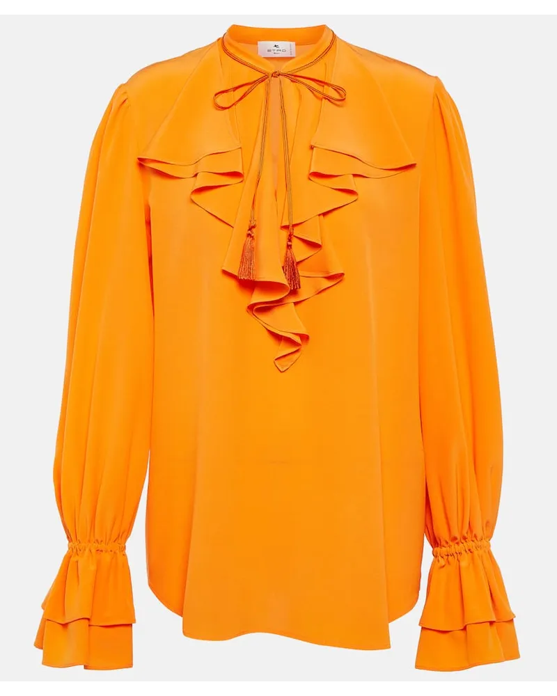Etro Blusa in seta Arancione