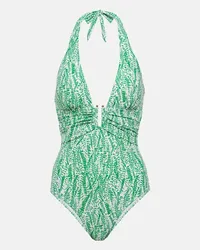 Heidi Klein Costume intero Belle Mare con stampa Verde