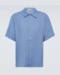 COMMAS Camicia in lino Blu