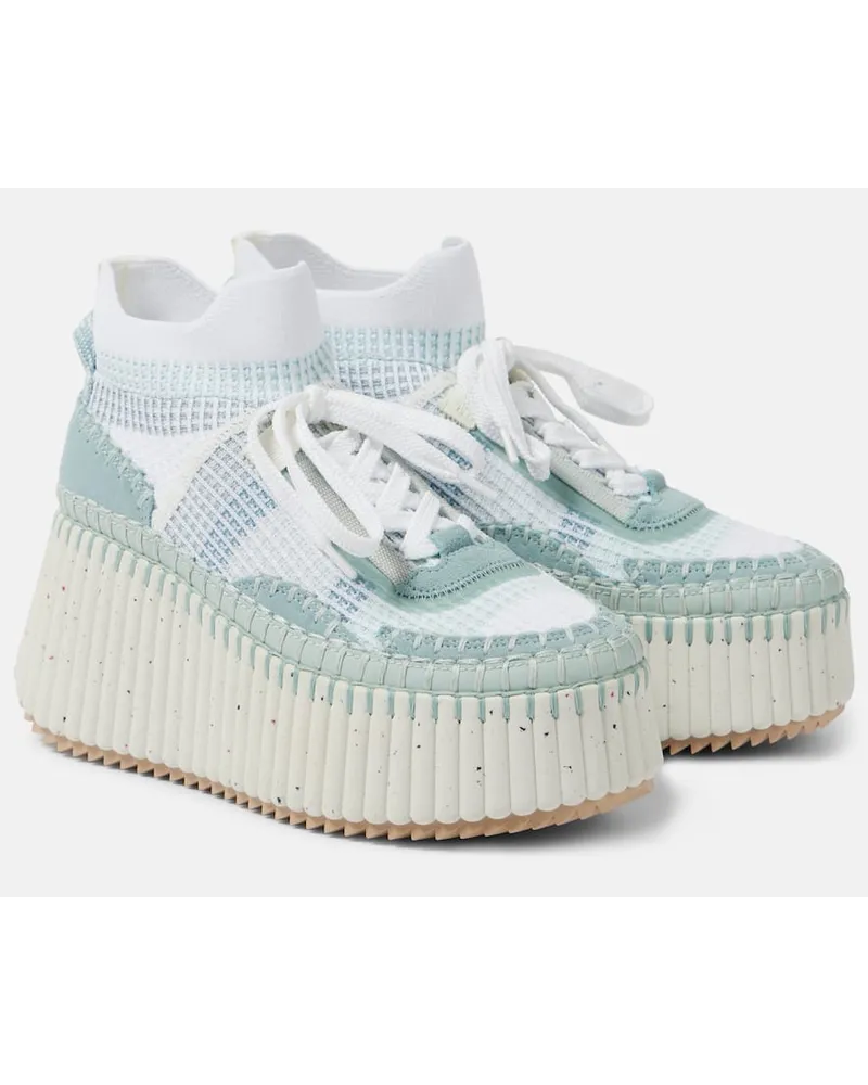 Chloé ChloÃ© Sneakers Nama 80 con suede Blu