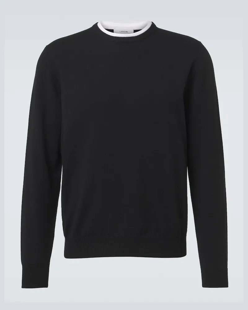 LARDINI Pullover in lana e cashmere Nero