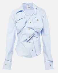 Vivienne Westwood Camicia Drunken in cotone Blu