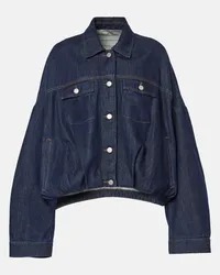 Dries van Noten Giacca di jeans oversize Blu