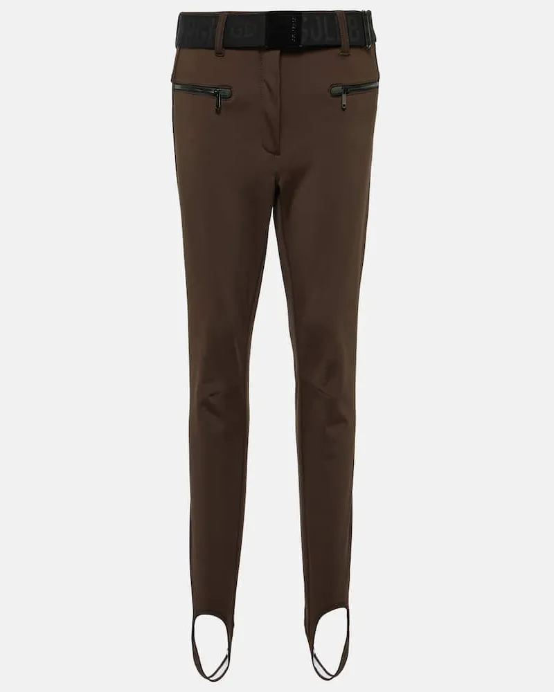 GOLDBERGH Pantaloni da sci Paris in softshell Marrone