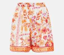 Shorts Isabelle in raso con stampa