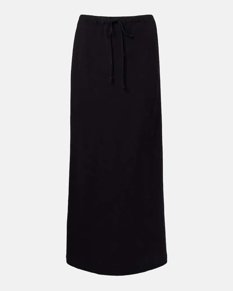 Velvet Gonna lunga Beka in lino Nero