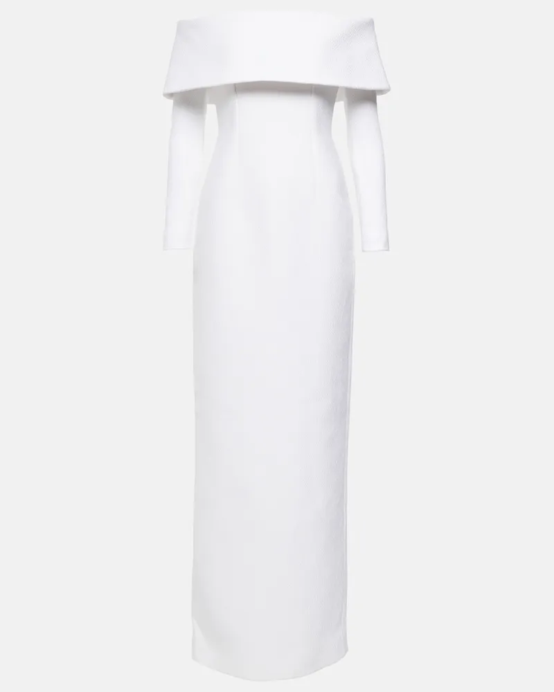 EMILIA WICKSTEAD Abito lungo Stephania in crÃªpe Bianco