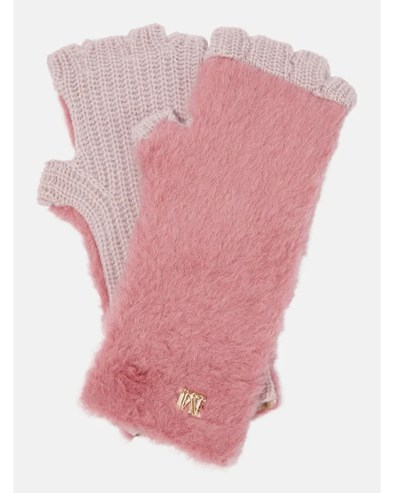Max Mara Guanti Manny in teddy Rosa