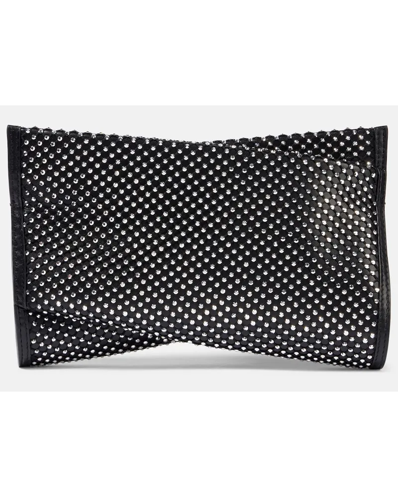 Christian Louboutin Clutch Loubitwist Small in pelle Nero