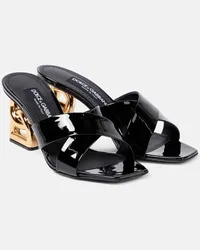 Dolce & Gabbana Mules DG in vernice Nero