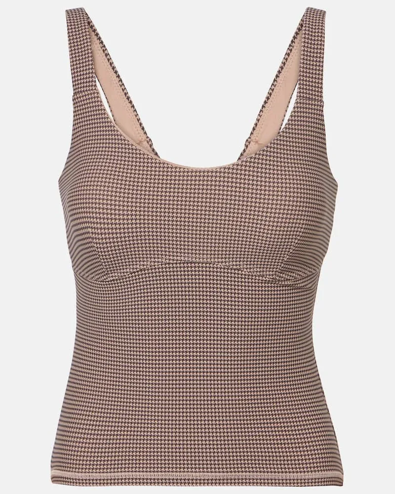 The Upside Top Bohemia Amelia in pied-de-poule Multicolore