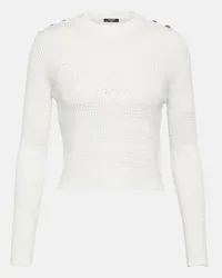 Balmain Top in maglia Bianco