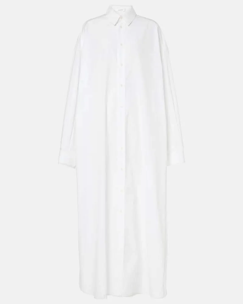 WARDROBE.NYC Abito chemisier oversize in cotone Bianco