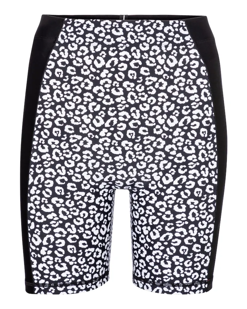 Adam Selman Sport Shorts sportivi a stampa Nero