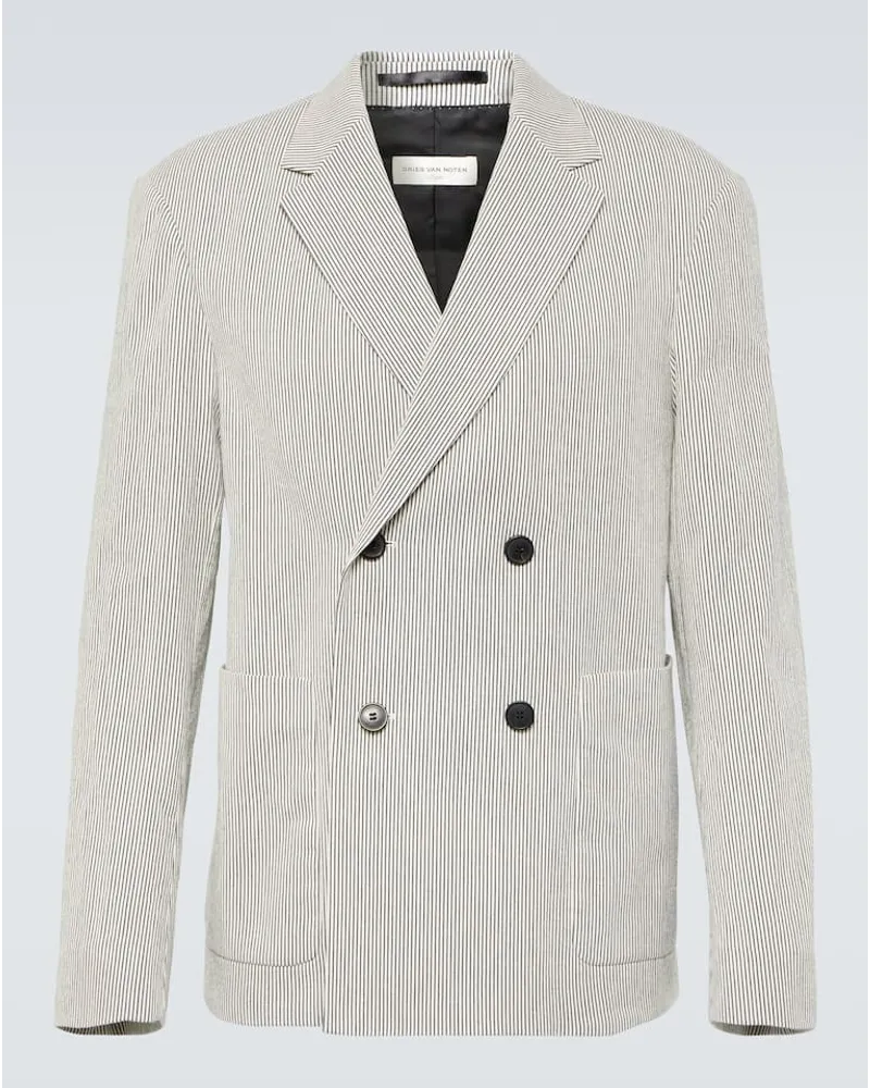 Dries van Noten Blazer in cotone Bianco