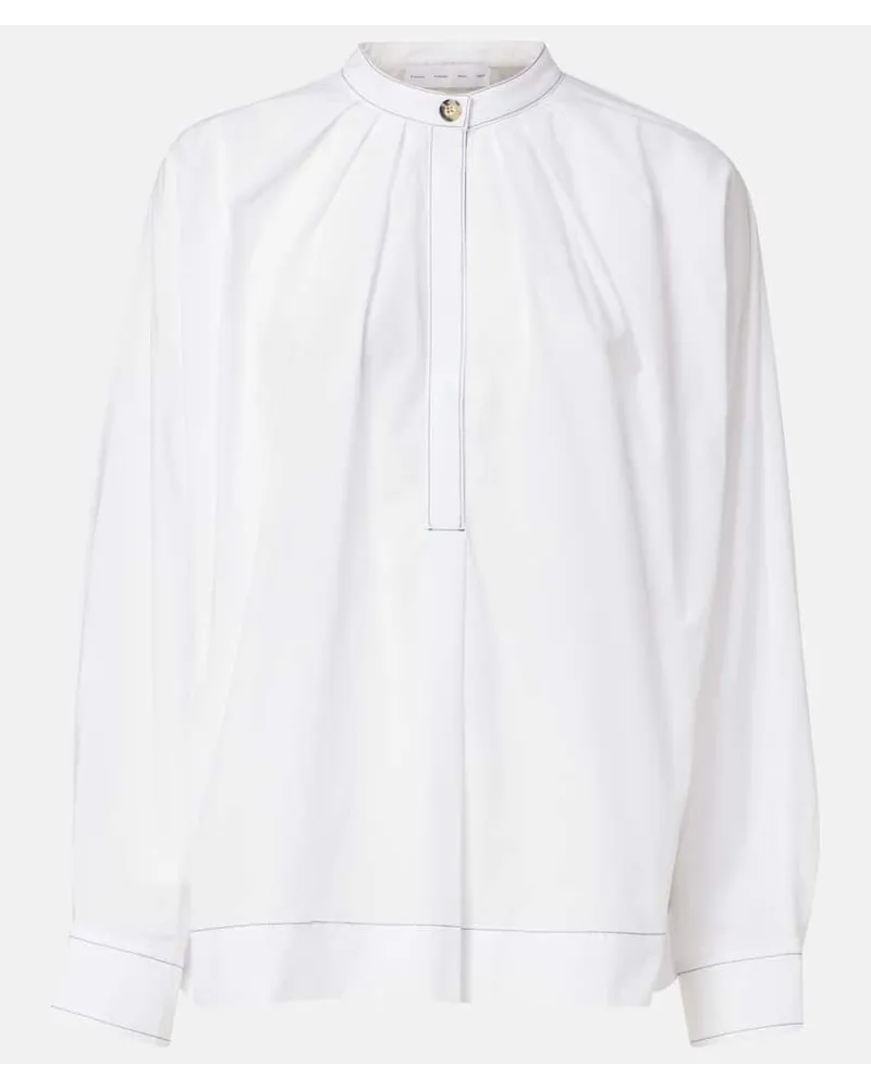Proenza Schouler White Label - Camicia in popeline di cotone Bianco