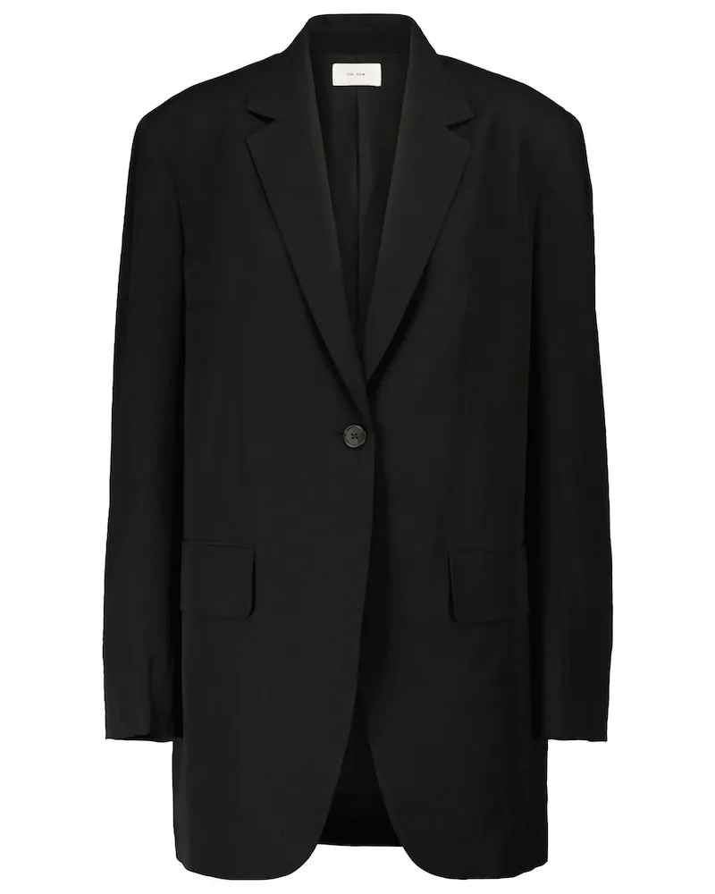 The Row Blazer Obine in lana, cashmere e seta Nero