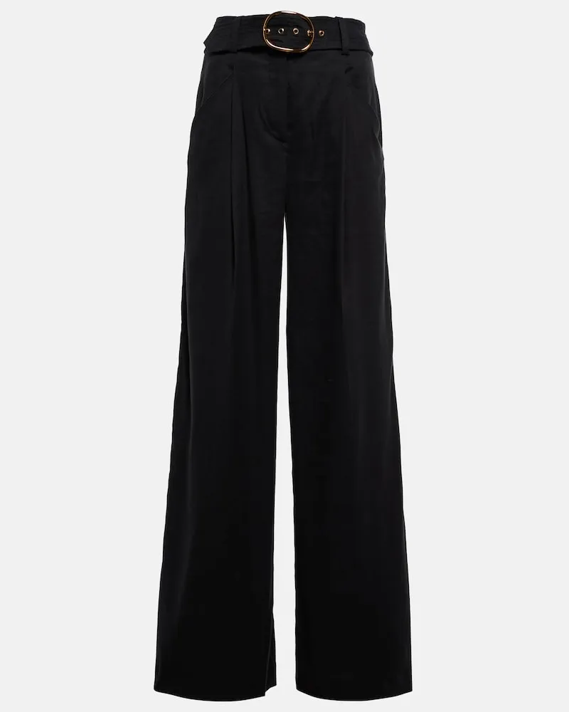 Veronica Beard Pantaloni Rimini con cintura Nero