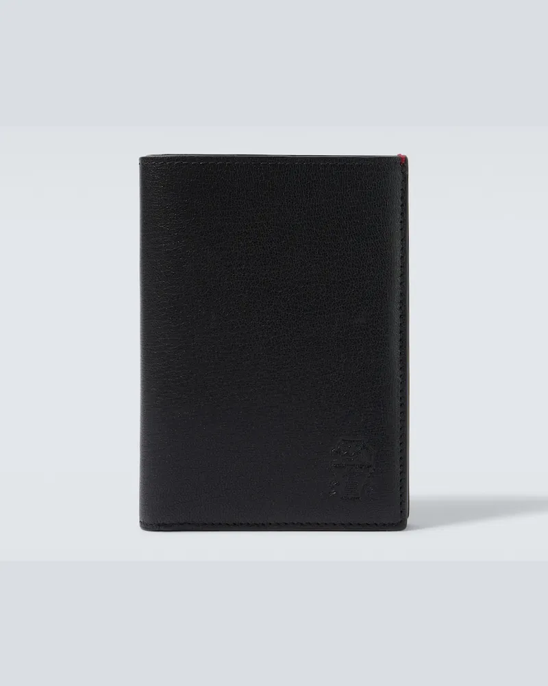 Brunello Cucinelli Portapassaporto in pelle Nero