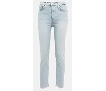 Jeans skinny cropped 90s a vita alta