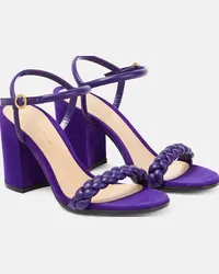 Gianvito Rossi Sandali Cruz 85 in pelle e suede Viola